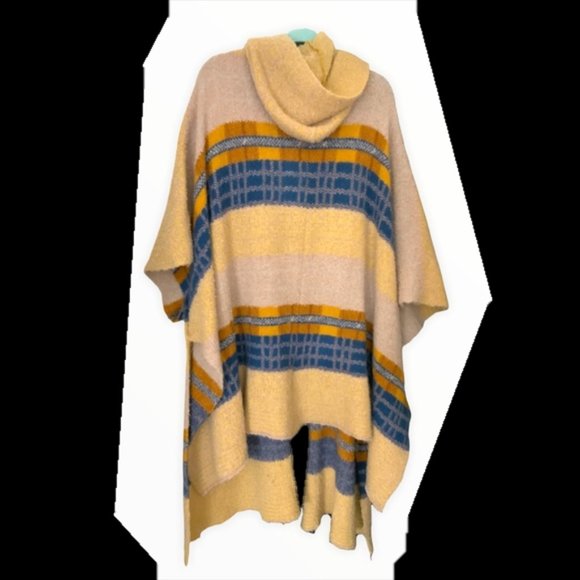 Free People for Urban Outfitters Poncho Blanket Sweater OS - Picture 4 of 6